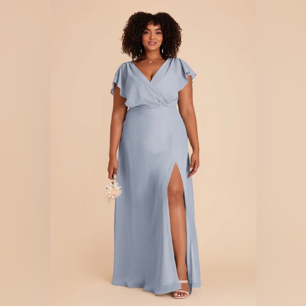 Birdy Grey Violet dress in chiffon dusty blue